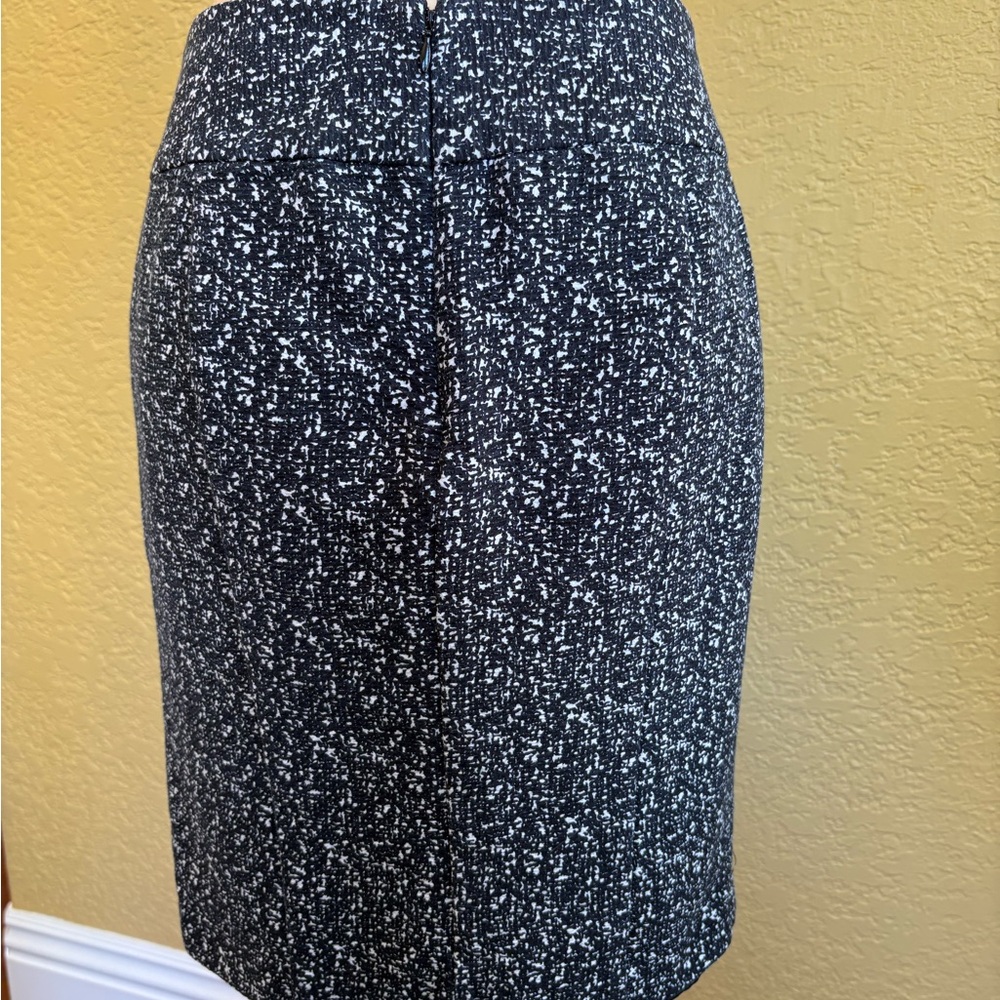 Express Black and White Pencil Skirt